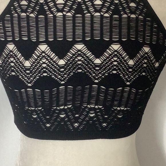 Free People So Bright Seamless Longline Halter Bralette Size M - Picture 7 of 16